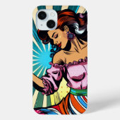 Hübsche Frauentänzerin Salsa Pop Art Case-Mate iPhone Hülle (Rückseite)