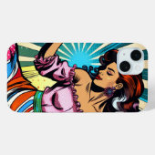 Hübsche Frauentänzerin Salsa Pop Art Case-Mate iPhone Hülle (Rückseite (Horizontal))