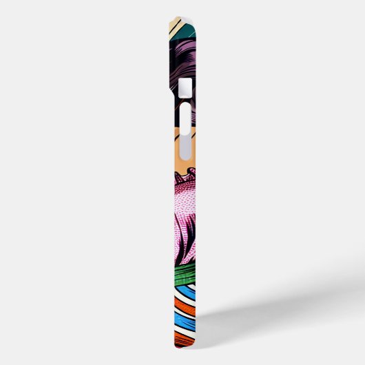 Hübsche Frauentänzerin Salsa Pop Art Case-Mate iPhone Hülle (Rückseite / Links)