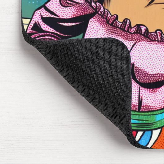 Hübsche Frauentänzerin Salsa Pop Art Mousepad (Ecke)