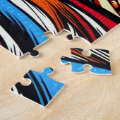 Hübsche Frauentänzerin Salsa Pop Art Puzzle (Seite)