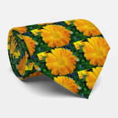 hübsche, frisch gelbe Blume Krawatte (Gerollt)
