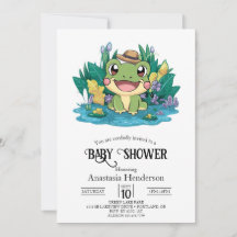 Hübsche Frog Baby Dusche