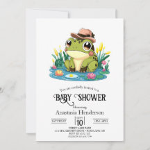 Hübsche Frog Baby Dusche