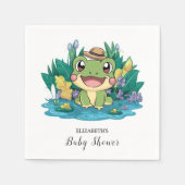 Hübsche Frog Baby Dusche Serviette (Vorderseite)