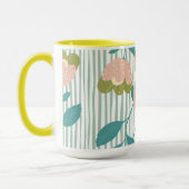 Hübsche fröhliche Aquarellblüte zum Geburtstag Tasse (Links)