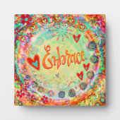 Hübsche fröhliche Embrace Inspirivity Plaque Fotoplatte (Vorderseite)