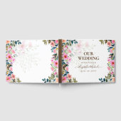 Hübsche Frühjahrswochen Wildblumen Hochzeitshaus Gästebuch (Voll)