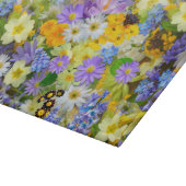 Hübsche Frühlings-Blumen-Collage Schneidebrett (Ecke)