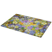 Hübsche Frühlings-Blumen-Collage Schneidebrett (Ecke)
