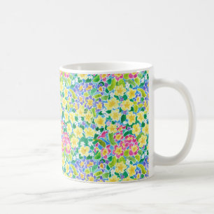 Hübsche Frühlings-Primel-Kaffee-Tasse, Kaffeetasse