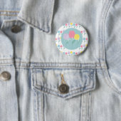 Hübsche Frühlings-Tulpen Pastell-Blumen Geburtstag Button (Beispiel)