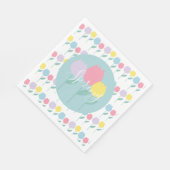 Hübsche Frühlings-Tulpen Pastell Florale Geburtsta Serviette (Ecke)