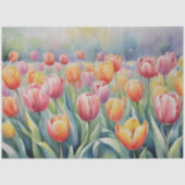 Hübsche Frühlings-Tulpen Seidenpapier (Vorderseite)