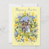Hübsche Frühlingsblumen Foto Personalisiert Ostern Feiertagskarte (Vorderseite)