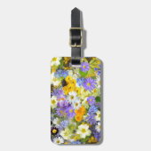 Hübsche Frühlingsblumen Gepäckanhänger (Vorderseite vertikal)