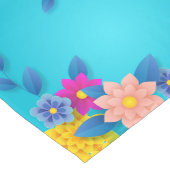 Hübsche Frühlingsblumen Großer Tischläufer (Ecke)