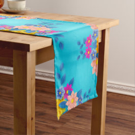 Hübsche Frühlingsblumen Großer Tischläufer