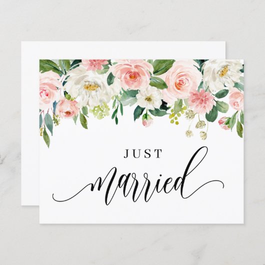 Hübsche Frühlingsblumen mit Wasserfarbe Nur Verhei (Vorne/Hinten)