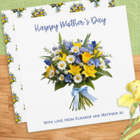 Hübsche Frühlingsblumen Personalisiert Muttertag