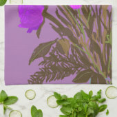 Hübsche Frühlingsblumen und Individuelle Name Geschirrtuch (Gefaltet)