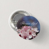 hübsche Frühlingsblüte in Rosa Button (Vorne & Hinten)