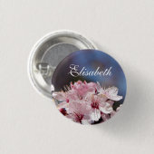 hübsche Frühlingsblüte in Rosa Button (Vorne & Hinten)