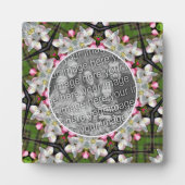 Hübsche Frühlingsblüten fügen Ihrem Foto hinzu Fotoplatte (Vorderseite)