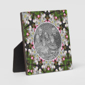 Hübsche Frühlingsblüten fügen Ihrem Foto hinzu Fotoplatte (Vorderseite)