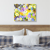 Hübsche FrühlingsblütenCollage Leinwanddruck (Insitu (Schlafzimmer))