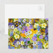 Hübsche FrühlingsblütenCollage Postkarte (Vorne/Hinten)