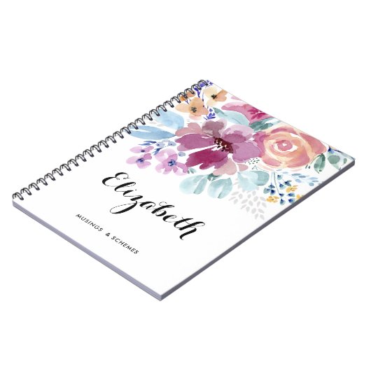 Hübsche Frühlingsblütenhose nach Maß Notizblock (Linke Seite)