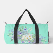 Hübsche Frühlingsdiäten & Blue Wildblumen Duffle Bag (Vorderseite)