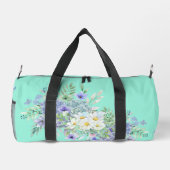 Hübsche Frühlingsdiäten & Blue Wildblumen Duffle Bag (Rückseite)
