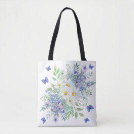Hübsche Frühlingsfrüchte, Blüten und Schmetterling Tasche