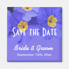 Hübsche Frühlingshaube Blume Save the Date Magnet