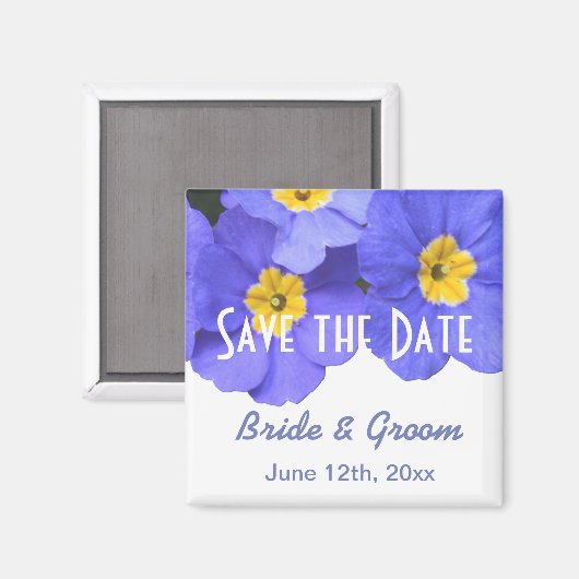 Hübsche Frühlingshaube Blume Save the Date Magnet (Vorderseite/Rückseite)