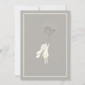 Hübsche Frühlingsheuschnuppe Einladung (Rückseite)