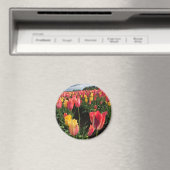 Hübsche Frühlingshuppen im Feld, Oregon Magnet (In Situ (Geschirrspüler))