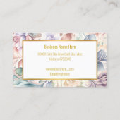 HÜBSCHE FRÜHSTÜCKSKARTE VISITENKARTE (Rückseite)