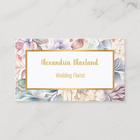 HÜBSCHE FRÜHSTÜCKSKARTE VISITENKARTE (Vorderseite)