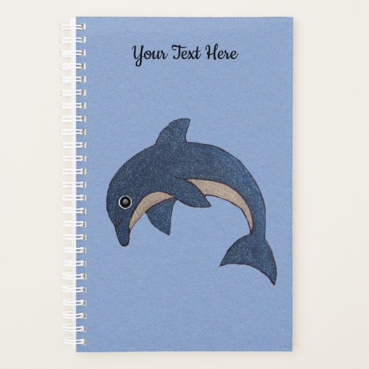 Hübsche funkelnde dunkelblaue SpringDolphin Planer (Vorderseite)