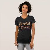Hübsche Funny Text Crochet Queen Can CountWomen's T-Shirt (Vorne ganz)