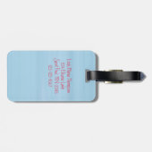 hübsche Füße im coolen Wassergepäck Gepäckanhänger (Rückseite horizontal)