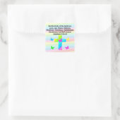 HÜBSCHE GALATIANER 5 OBST DES SPIRITS QUADRATISCHER AUFKLEBER (Tasche)