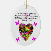 HÜBSCHE GALATIANFRÜCHTE DES SPIRITTES KERAMIKORNAMENT (Rechts)