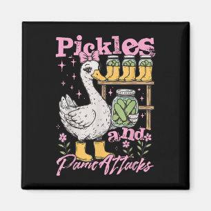 Hübsche Gänse-Meme-Gurken-Gurken-Gurken und Panik Magnet