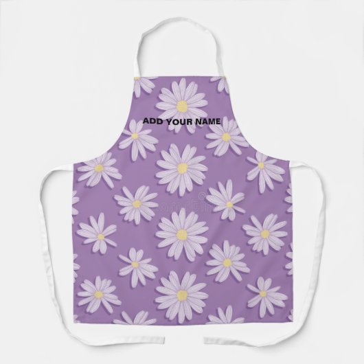 Hübsche Gänseblümchen-Blumen-Küchenschürze Schürze (Vorderseite)