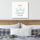Hübsche Garn Kitten Leinwand (Insitu (Schlafzimmer))