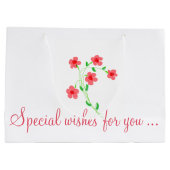 Hübsche Geburtstagsgeschenktasche Große Geschenktüte (Rückseite)